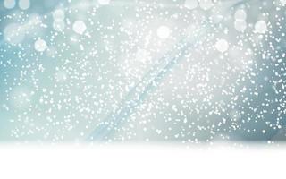 Abstrat Winter Snow Blue Background Vector Illustration