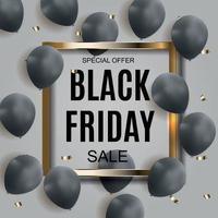 Black Friday Sale Inscription Banner Design Template. Vector illustration