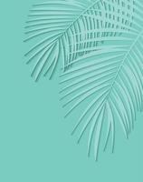 hermoso fondo de hoja de palma. ilustración vectorial vector