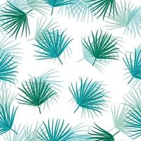 Palm Leaf Vector Seamless Pattern Background Illustration