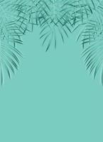 Beautiful Palm Leaf Background. Vector Illustration