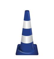 Road signs. Blue Badge guardrails. Vector Illustration.