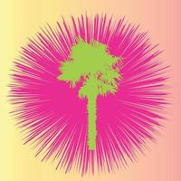 silueta de palmeras. ilustración vectorial. vector