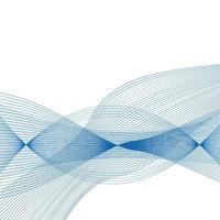 onda azul abstracta en fondo transparente. ilustración vectorial. vector