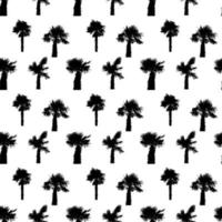 Palm Tree Seamless Pattern Vector Illustration.