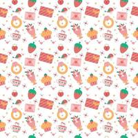 Romantic Seamless Pattern for Valentine's Day vector