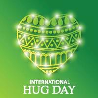 Vector illustration of a background for International Hug Day.