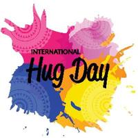 Vector illustration of a background for International Hug Day.