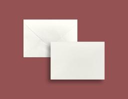 blank envelope for mockup design photo