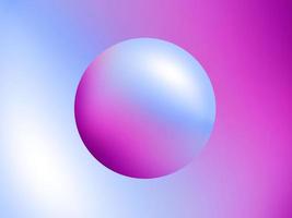 Ilustración de bolas de degradado en color de moda. las esferas de colores sobre un fondo blanco para banner, plantilla, elemento web, etc. elemento creativo en estilo contemporáneo. foto