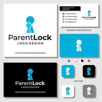 Double Security logo design with business card template.
