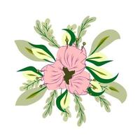 flower and leaf icon vector illustration for pattern