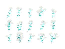 flower and leaf icon vector illustration for pattern