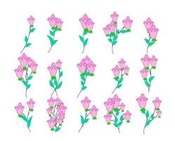 flower and leaf icon vector illustration for pattern