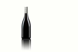 Isolated various of wine bottle on white background, fit for your design element.3D rendering. photo