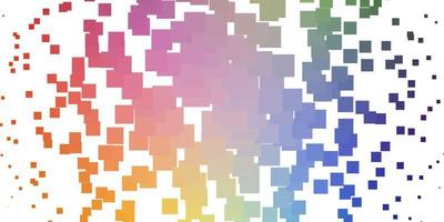 Light Multicolor vector background with rectangles.