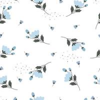Seamless pattern Flower background Hand-drawn in cartoon style vector