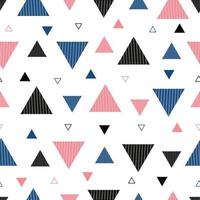 Abstract geometric seamless pattern Alternating triangle background Modern design concept For textiles, fashion, publications, wallpapers Vector illustration