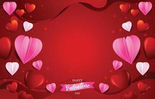 Valentine Red Background Template vector