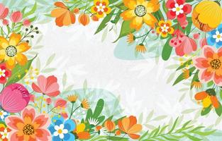 Spring Floral Background Concept vector