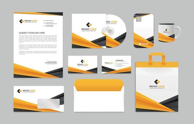 Set of Business Stationery Template
