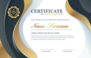 Certificate of Appreciation Template Background vector