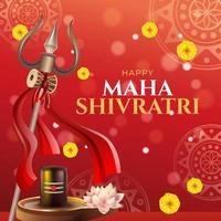 Maha Shivratri Hindu Festival vector