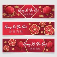 feliz año nuevo chino banner clásico