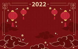 Chinese New Year 2022 Background vector