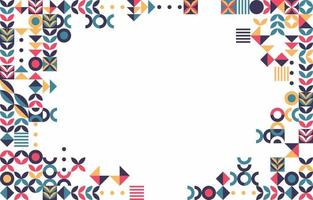 Flat Mosaic Geometric Background vector