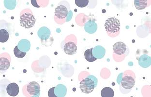 Abstract doodle style of soft colorful design artwork pattern. Overlapping with hand drawing with halftone background. illustration vector