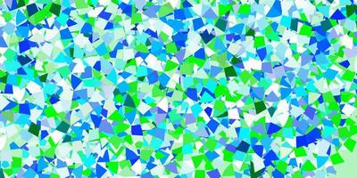 Light blue vector background with triangles.