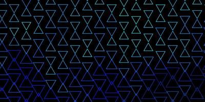 Dark BLUE vector background with polygonal style.