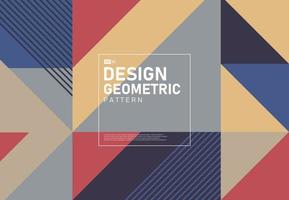 Abstract minimal colorful geometric pattern design artwork background. illustration vector eps10