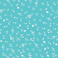 Abstract Music Notes Seamless Pattern Background Vector Illustration for Your Design