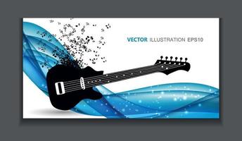 Abstract Music Background Vector Illustration for Your Design