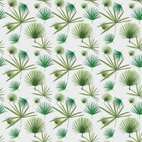 Palm trees seamless pattern. Vector illustration.