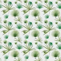 Palm trees seamless pattern. Vector illustration.