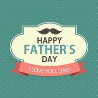Happy Father Day Poster Card Background Vector Illustration