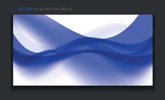 Abstract Colored Wave Card Set Background. Vector Illustration