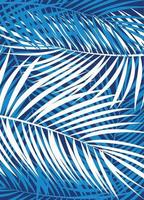 Palm Leaf Vector Background Illustration