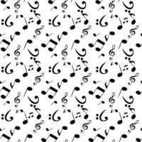 Abstract Music Seamless Pattern Background. Vector Illustration.