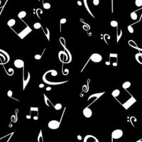 Abstract Music Seamless Pattern Background. Vector Illustration.