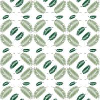 Palm Leaf Seamless Pattern Background. Vector Illustration.