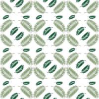 Palm Leaf Seamless Pattern Background. Vector Illustration.