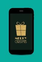 Abstract Christmas and New Year Mobile Phone Background. Vector Illustration