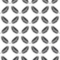 Palm Leaf Seamless Pattern Background. Vector Illustration.