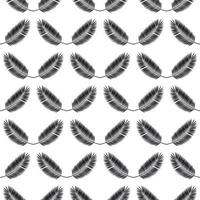 Palm Leaf Seamless Pattern Background. Vector Illustration.