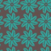 Palm Leaf Seamless Pattern Background. Vector Illustration.