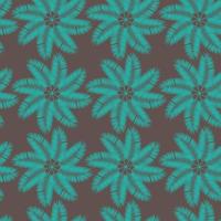 Palm Leaf Seamless Pattern Background. Vector Illustration.